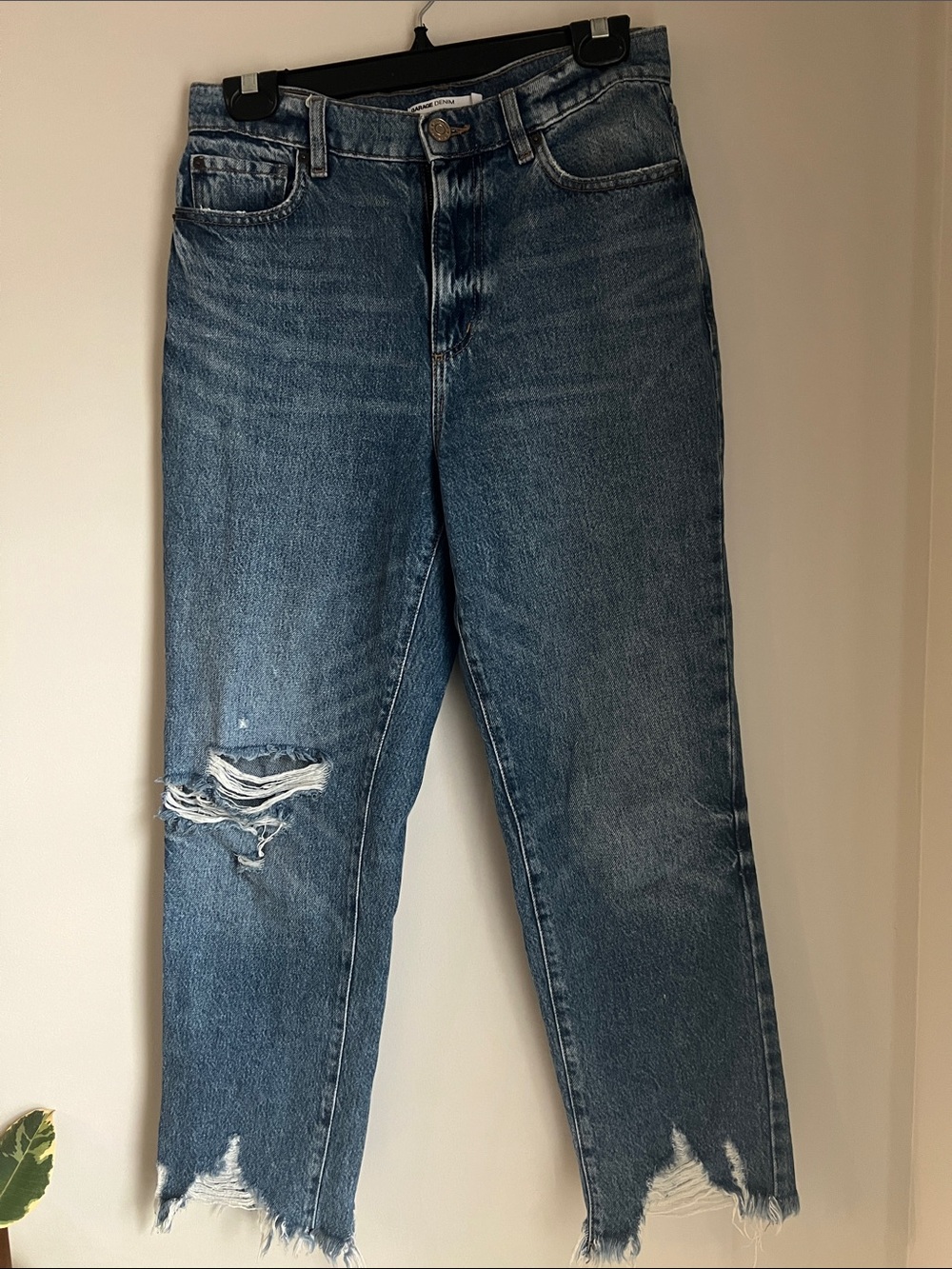 Garage Denim High Rise Vintage Straight Jeans